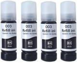 Salty 003, 001 Refill Ink For L3110, L3150, L3250, L3252, L3115, L3116 Printer Pack Of 4 Black Ink Bottle