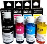 Salty HIgh Quility Refill Ink Refill Ink For HP GT51XL/53XL GT 52 Black + Tri Color Combo Pack Ink Bottle