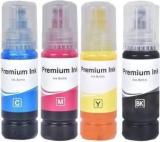 Shree Shakti Ink Refill For Epson 001, 003, L3200, L3210, L3211, L3215, L3216, L3250, L3252 Black + Tri Color Combo Pack Ink Bottle