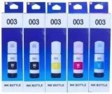 Shree Shakti Refill Ink 001 / 003 For L3110, L3150, L5190, L1110, L4150, Black + Tri Color Combo Pack Ink Bottle