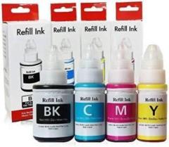 Skrill GI 790 Ink Set BCYM For Canon G1010 G2000 G2002 G2010 G2012 G3000 G3010 XL Black + Tri Color Combo Pack Ink Bottle