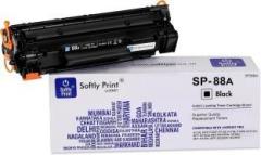 Softly Print 88A Toner Cartridge CC388A Compatible for HP Laserjet Printer Pack of 1 Black Ink Cartridge