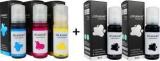 Splashjet 003 Ink For Black + Tri Color Combo Pack Ink Bottle