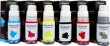 Splashjet GI73 Refill Ink For CN G570 / G670 Printer Black + Tri Color Combo Pack Ink Bottle