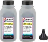 Superc HP Laser MFP 138fnw Printer Toner Refill Pack Of 2 Bottle With Nozlle 80 Gms Black Ink Toner Powder