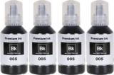 Teqbot 005 Ink Pack Of 4 For Epson M1100, M1120, M1140, M1170, M2170, M3170, M3180 Printer Black Ink Bottle