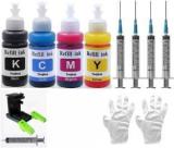 Teqbot Ink For Canon CL 811 PG 88 CL 99 PG 810 And HP Cartridge 805 803 680 802 901 Black + Tri Color Combo Pack Ink Bottle