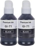 Teqbot Ink For Canon G Series GI71 Compatible For Canon Printers Pack Of 2 Black Ink Bottle