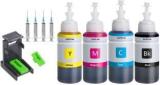 Teqbot Refill Kit Use For HP 805, 803, All HP Cartridge 70ml Each Bottle Black + Tri Color Combo Pack Ink Bottle