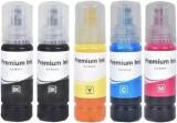 Tequo 001/ 003 Ink For Epson L3110, L3150, L3250, , L3116, L3101, L3210, L3215, L3216 Black + Tri Color Combo Pack Ink Bottle