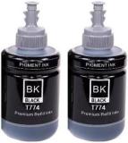 Tequo 774 Refill Ink For Epson M100, M105, M200, M205, L655 Printer Pack Of 2 Black Ink Bottle