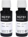 Tequo GT51 GT52 Ink For HP 310, 315, 319, 410, 415, 419, GT5810, GT5820, GT5821 Black Twin Pack Ink Bottle