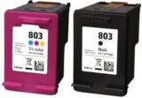 Trendvision 803 BLACK & TRICOLOR Ink Cartridge Compatible For HP 803 BLACK & TRICOLOR Ink Cartridge Combo For Use In DeskJet 1112, 1111, 2131, 2132 Printer BLACK & TRICOLOR Ink Cartridge Black + Tri Color Combo Pack Ink Cartridge