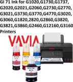 Vavia G Series GI 71 Ink Compatible Canon G1020, G2020, G2021, G2060 Black + Tri Color Combo Pack Ink Bottle