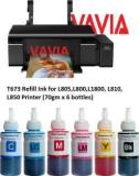 Vavia T673 Refill Ink For Epson L805, L800, L1800, L810, L850 Printer Black + Tri Color Combo Pack Ink Bottle