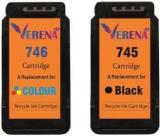 Verena 745 & 746 Ink Cartridge Compatible For Canon MG 2470/2570/2970 IP 2870 Printers Black + Tri Color Combo Pack Ink Cartridge