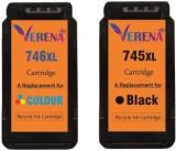 Verena 745XL&746XL Ink Cartridge Compatible For Canon IP2870s, MG2570s, MG2577s Printers Black + Tri Color Combo Pack Ink Cartridge