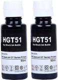 Verena HGT51/HGT52 Refill Ink Compatible For HP 310 315 319 410 415 419 Printers 90ML Black Twin Pack Ink Bottle