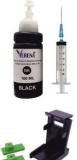 Verena Refill Ink Compatible For Canon Pixma Cartridge With Sanction Tool & Syringe Black Ink Cartridge