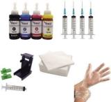 Verena Refill Ink Kit For Canon Pixma Printer For E510 E410 E560 E470 E480 E417 E477 Black + Tri Color Combo Pack Ink Cartridge