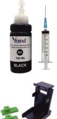 Verena Refill Ink Kit for HP Cartridge 805, 682, 802, 678, 901, 818, 21, 22, 680 100ML Black Ink Cartridge