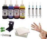 Verena Refill Kit Compatible Dye Ink For HP Printers Cartridge Ink Bottles Set Black + Tri Color Combo Pack Ink Cartridge