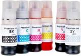 Wiofy GI 73 Ink Bottle For CanonPixma G570, G670, G550, G650, G620 Printers Black + Tri Color Combo Pack Ink Bottle