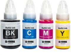 Ang G Series GI 790 Ink Compatible Canon G2000 refill ink, G2010, G2012, G3010 Black + Tri Color Combo Pack Ink Cartridge