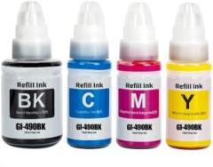 Ang Ink Refill for Canon G Series GI 790 For Canon PIXMA G1000, G1010, G1100, G2000, G2002, G2010, G2012, G2100, G3000, G3010, G3012, G3100, G4000, G4010 Black + Tri Color Combo Pack Ink Bottle