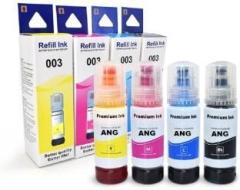 Ang Refill ink COMPATIBLE FOR Epson L3200 Multi function Color Printer Black + Tri Color Combo Pack Ink Bottle