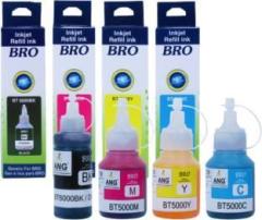 Ang Refill Ink for Brother DCP T310, T300, T510, T500, T910, T710, T400W, T450W, T300W, T800W, T700, T810, J100 Printer B/C/Y/M Brother Ink Bottle Black + Tri Color Combo Pack Ink Cartridge