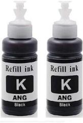 Ang Refill Ink for Canon Pixma Cartridge Dye Ink Compatible for Canon PG 40, 47, 88, 89, 740, 745, 810, 830 / CL 41, 57, 98, 99, 741, 746, 811, 831, MG 2470, MG 2570, MX 328, 338, E460, IP 2770, MP 245 Black Twin Pack Ink Bottle