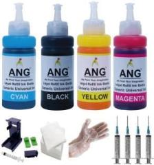 Ang Refill kit Compatible Dye ink For HP 805 860 861 803 680 682 46 & PG88 PG740 Black + Tri Color Combo Pack Ink Cartridge