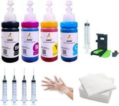 Ang REFILL SET FOR PG 745XL & PG 746XL Black + Tri Color Combo Pack Ink Cartridge