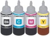 Ark Refill Ink For Use In Canon PIXMA MG3070s All In One Printer 100 ML Black + Tri Color Combo Pack Ink Bottle