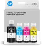 Asv GT53XL GT52 Replacement For 319 410 419 Smart Tank, DeskJet GT 5810 5820 5822 Black + Tri Color Combo Pack Ink Bottle