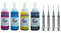 Asv Refill ink kit for HP Cartridge 805 Black + Tri Color Combo Pack Ink Cartridge