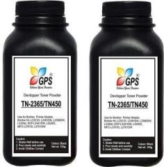 Black TN 2365 Toner Powder Compatible For Brother HL L2321D, L2361DN, L2366DW, L2320d, DCP L2541DW, L2520D, MFC L2701D, L2701DW Pack Of 2 With Nozzle 100gm Each. Black Ink Toner