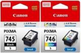 Canon 745 Small & 746 Small [set of 2] Tri Color Ink Cartridge