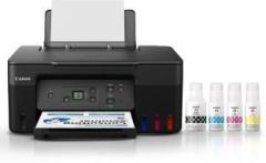 Canon PIXMA MegaTank G2770 Multi function Color Ink Tank Printer with Black & Color ink bottles