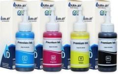 Dura Jet T664 Ink For Ep L130, L380, L210, L220, L310, L350Printers Black + Tri Color Combo Pack Ink Bottle