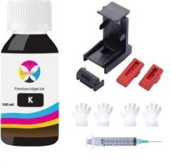 Easyink 100ML Refill Ink with Suction Tool kit Compatible with Canon and HP Printer Black Ink Cartridge