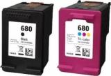 Gokul Enterprises 680 Combo Pack Multi Color Ink Cartridge Black + Tri Color Combo Pack Ink Cartridge