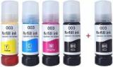 Gpn Print 003, 001 Refill Ink For Compatible Epson L3200, L3210, L3211, L3215, L3216 Printers Black + Tri Color Combo Pack Ink Bottle