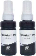 Greenberri Ink For Epson T664 L100, L110, L130, L200, L210, L220, L300, L385, L455, L555 Black Twin Pack Ink Bottle