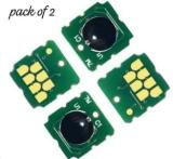 Hipponixtech Pack Of 2 Epso.n Maintenance Box Chip L6160, L6170, L6190, M1140, M1170, M1180, M2140 Green Ink Cartridge