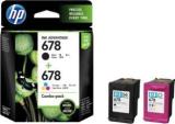 Hp 678 Black + Tri Color Combo Pack Ink Cartridge