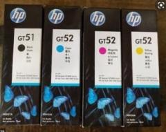 Hp INK CARTRIDGE GT51 and GT52 Ink Bottle, For Printer Black + Tri Color Combo Pack Ink Bottle