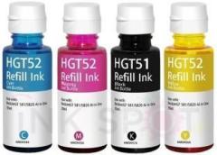 Inkspot GT51 Refill Ink for 310, 315, 319, 410, 415, 419, GT5810, GT5820, GT5821 Black + Tri Color Combo Pack Ink Bottle