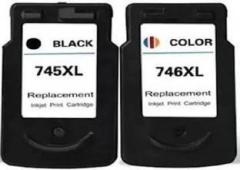 Inktech PG745XL & CL 746XL COMBO INK CARTRIDGE FOR USE IN CANON PRINTER Black + Tri Color Combo Pack Ink Cartridge